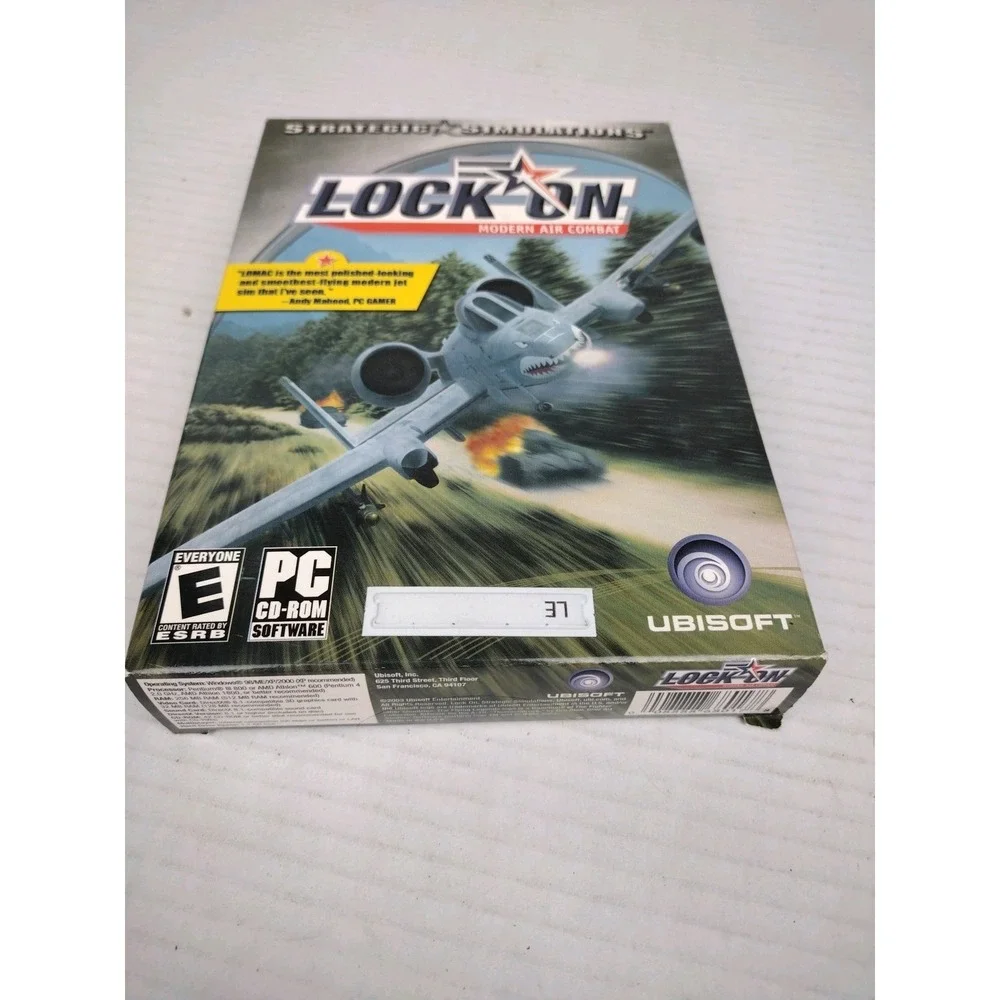 Lock On Modern Air Combat Strategic Jet Fighter War Game PC Game Tall Box CIB